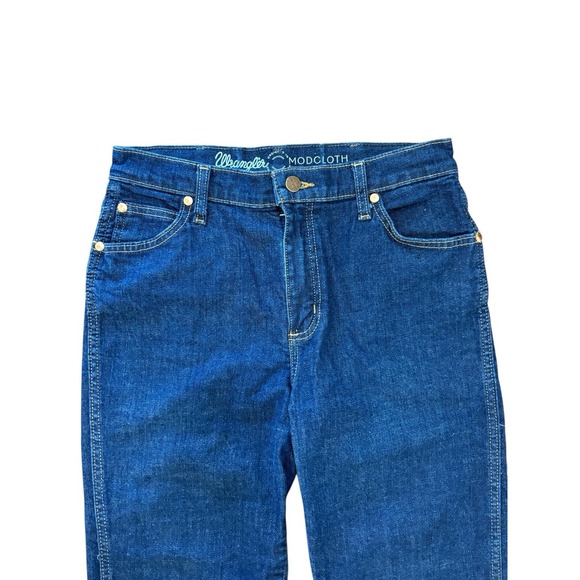 Wrangler X ModCloth Jeans Sz 8 High Waist Straight Leg Rockabilly 50s Retro - Picture 2 of 6